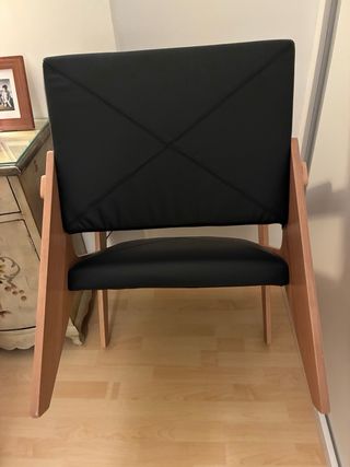 Sillón cuero Ikea - marron osucro