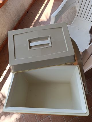 Frigo portatile vintage arancione