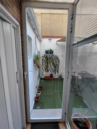 Puerta exterior PVC blanca