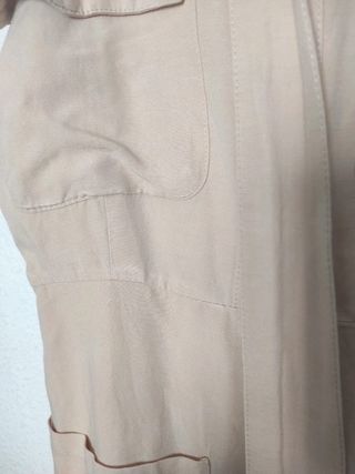 Mono corto lino Safari verano cinturón carey