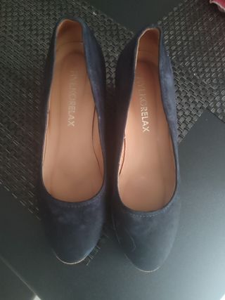 Zapatillas cuña FryeRelax azules