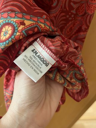 Vestido rojo estampado - verano