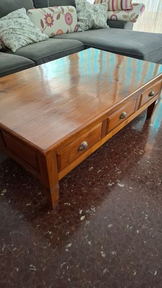 Mesa centro madera maciza