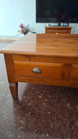 Mesa centro madera maciza