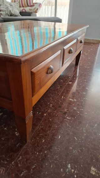Mesa centro madera maciza