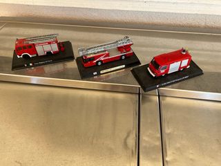 8 Miniaturas Camiones Bomberos