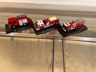 8 Miniaturas Camiones Bomberos