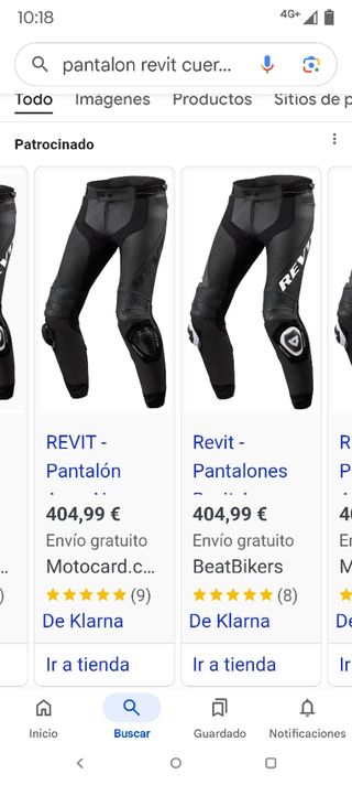 Pantalones moto Revit 48 cortos