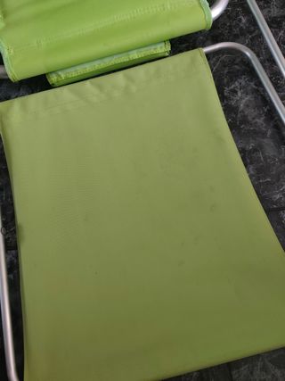 Tumbona playa con carrito - Plegable