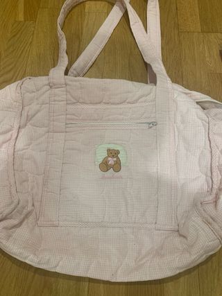 Bolso bebé+cambiador rosa