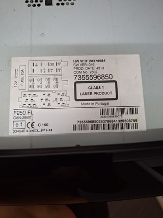 Radio CD Delphi para Citroen, Peugeot, Fiat