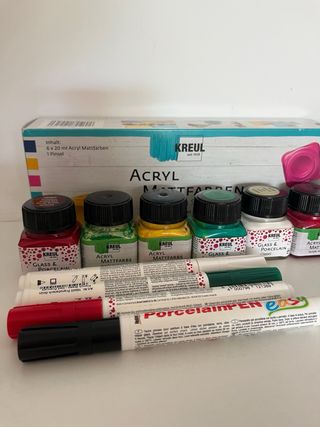 Pinturas acrílicas Kreul + rotuladores