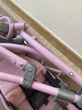 Cochecito muñecas rosa