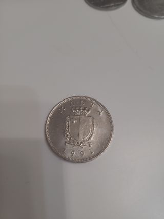 Moneta Malta 1 Lira 1991