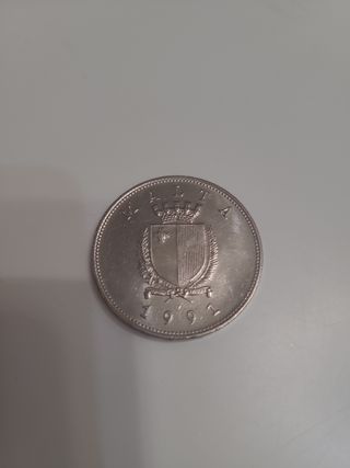 Moneta Malta 1 Lira 1991