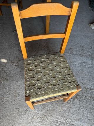 Mesa de madera 120x80 con sus sillas