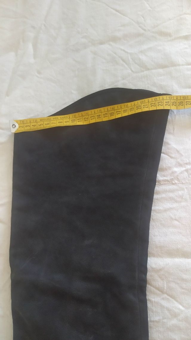 Stivali alti Zanotti scamosciato neri