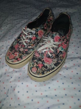 Vans Flores - Talla 37 Mujer