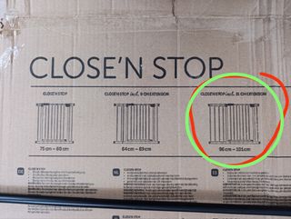 Barrera seguridad Hauck Close'n Stop 96-101 cm. 