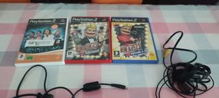 PS2 (PlayStation 2) negra + accesorios