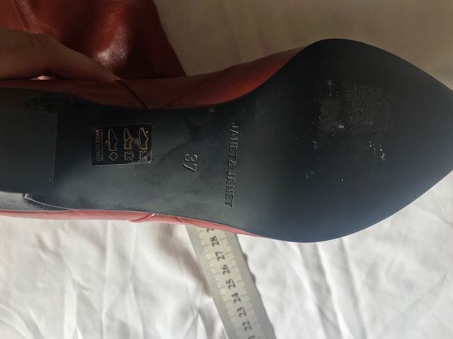 Stivali Pelle Rosso-Ruggine