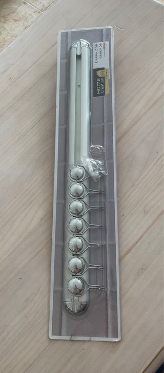 Barra con ganchos 45.5cm Home Creation