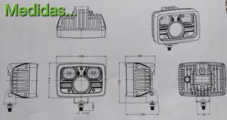 Faros o Proyectores delanteros LED Cruce,Carretera