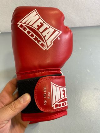 Luvas Boxe Metal Boxe 6oz - Vermelhas