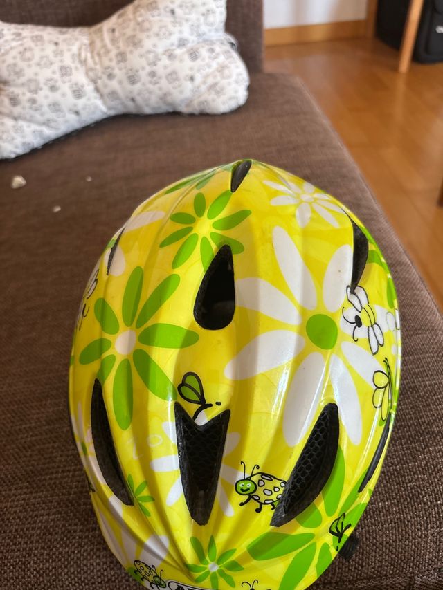 Casco bici infantil flores