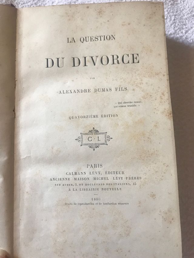 la question du divorce