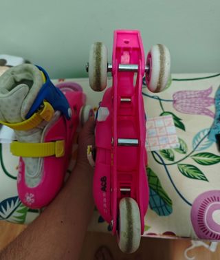 Patines niña, talla ajustable.