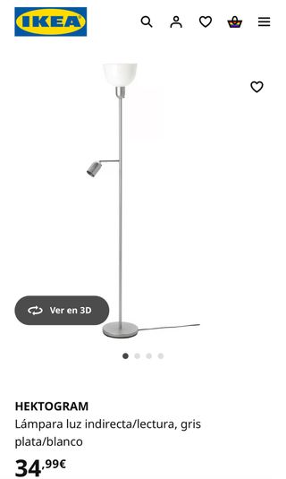 Lampara HEKTOGRAM IKEA - Gris plata