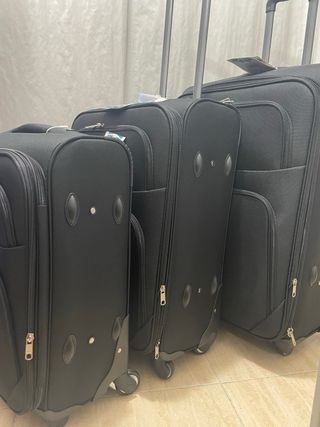 Juego 3 maletas extensible tela nueva
