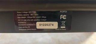 Patinete eléctrico Minotauro + casco y accesorios