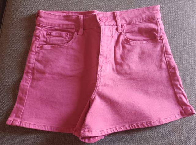Shorts rosa mujer