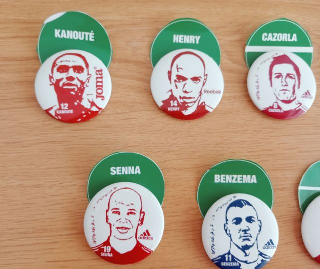 Chapas jugadores fútbol Adidas