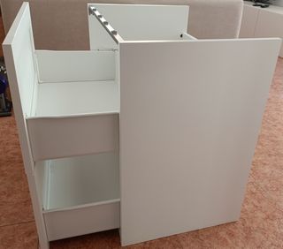 Mueble baño blanco 2 cajones