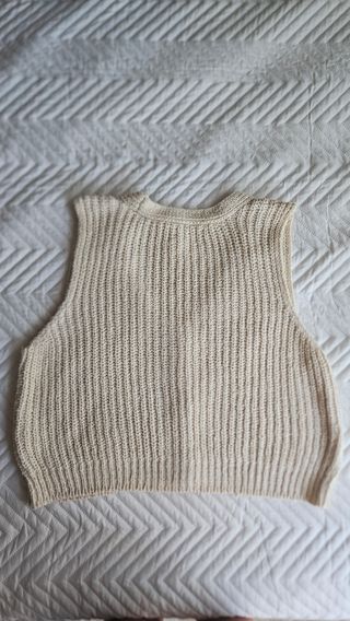 Chaleco beige Pull&Bear talla S