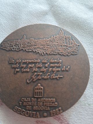 5 Medallas Papa Juan Pablo II Segovia 1982