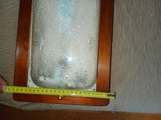 Lampada in legno rustico cucina