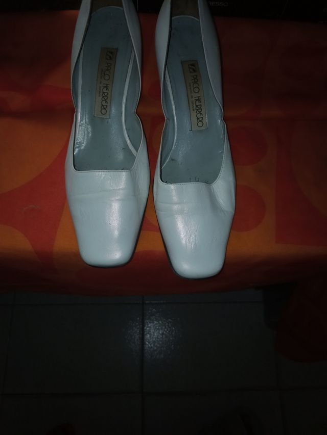 Zapatos Paco Heredero Blancosperlado - Talla 39