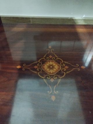 Mesa centro madera - cristal