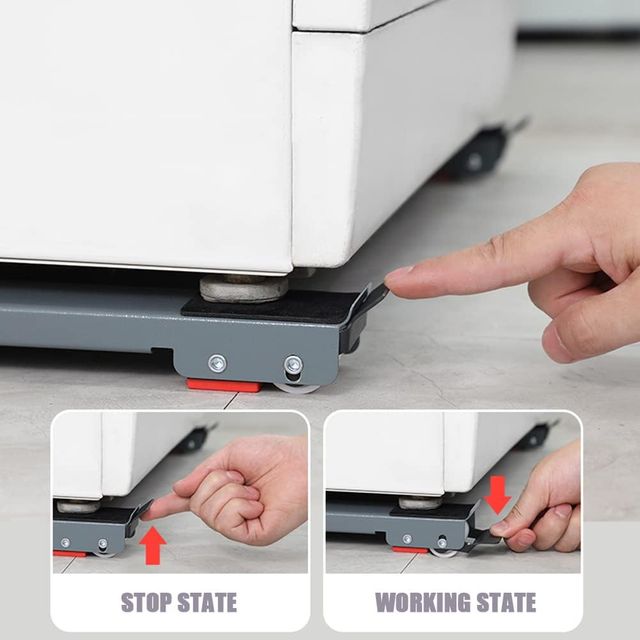 Base móvil lavadora - 45/72cm