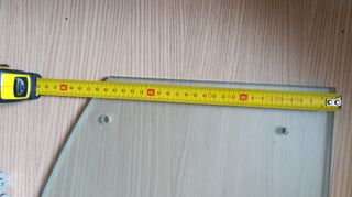 Estante cristal curvado - 4 patas metal