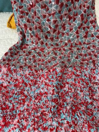 Vestido fiesta rojo y azul

#vestidofiesta