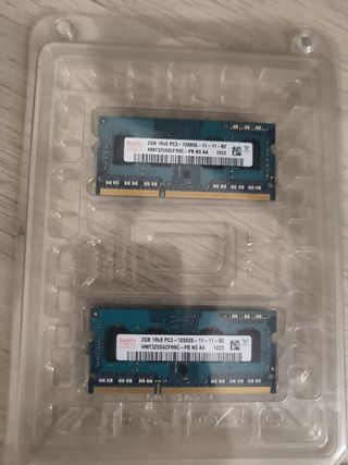 2x Memorias RAM 2GB HMT325S6CFR8C-PB