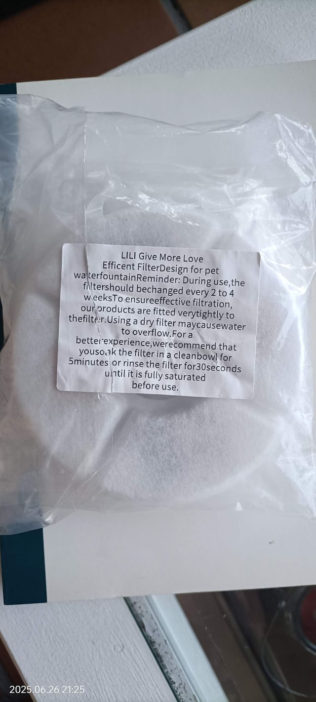 Filtros agua mascota LILI