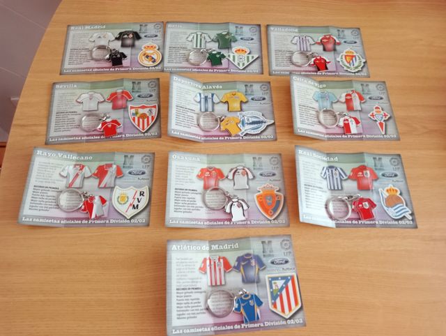 Llaveros Camisetas Liga 02/03 (20 uds)