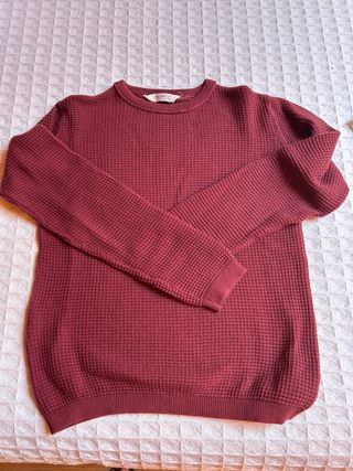 Jersey MANGO niño, granate, talla 9 años (140cm)