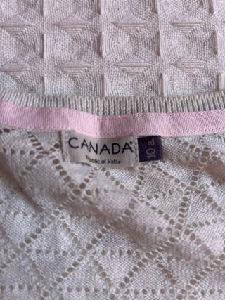 Jersey niña blanco, abierto